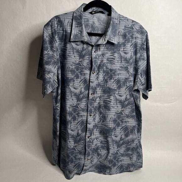 Travis Mathew Men’s Hawaiian Print Short Sleeve Button Up Casual Shirt – Size XL - Picture 1 of 13